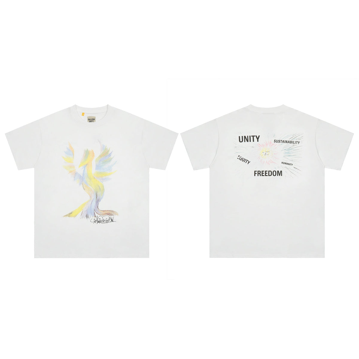 Gallery Dept T Shirts Los Angeles Summer Short Sleeve Maychao Gallery Dept T-shirt Men and Women