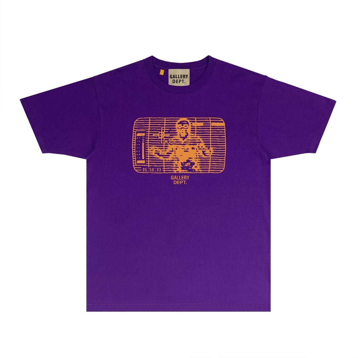 Gallery Dept T Shirt Retro Printed Loose Short-Sleeved Shirt