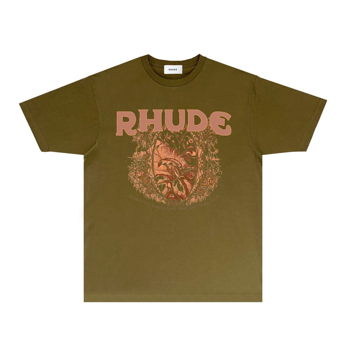 Rhude T-shirts Printed Trendy Pure Cotton