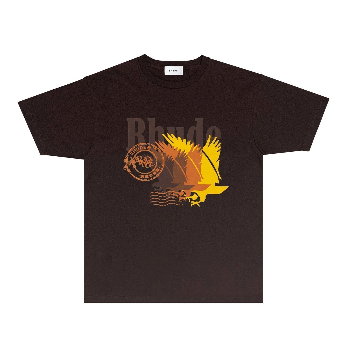 Rhude T-shirts Printed Trendy Pure Cotton