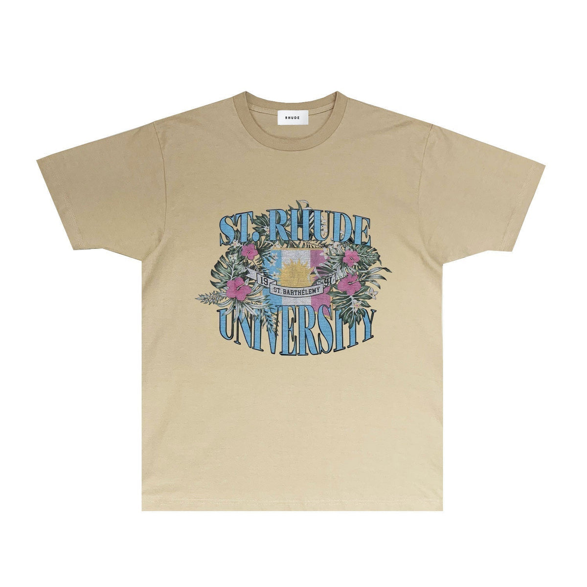 Rhude T-shirts Printed Trendy Pure Cotton