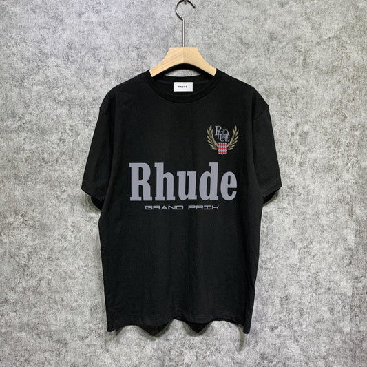 Rhude T-shirts Printed Trendy Pure Cotton