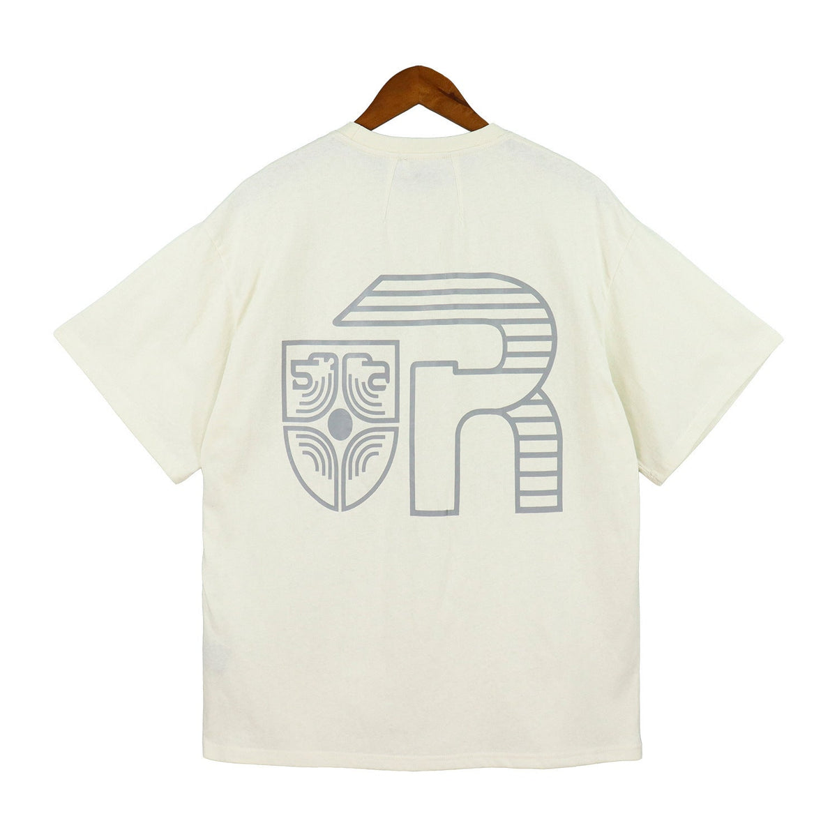 Rhude T-shirt Micro Label Letter Logo Line Pattern Short Sleeve T-shirt Loose