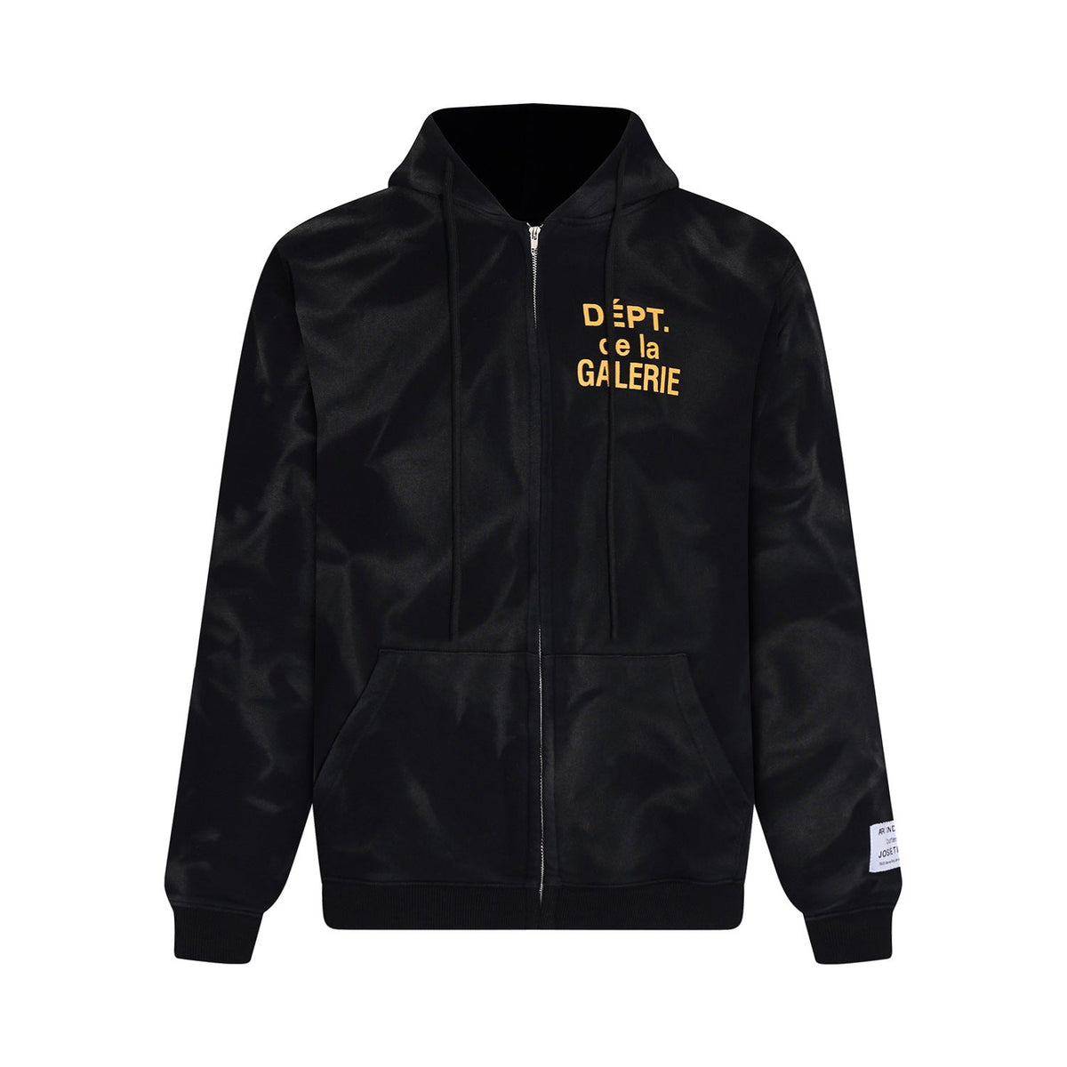 Gallery Dept Hoodie Letter Tie-Dye Washed Hooded Sweater Cardigan Jacket
