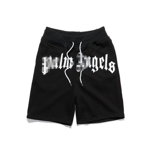 Palm Angle Shorts Palm Angels Loose Letter Print Sports Casual Shorts Men's and Women's Shorts