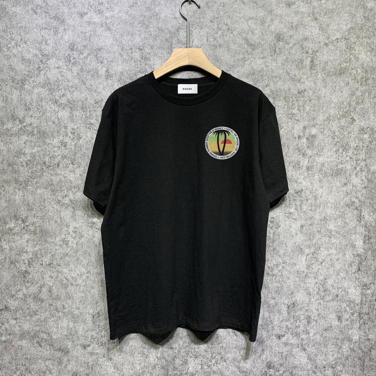 Rhude T-shirts Printed Trendy Pure Cotton
