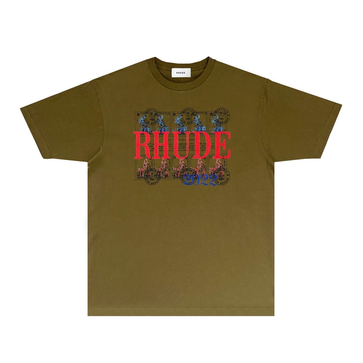 Rhude T-shirts Printed Trendy Pure Cotton