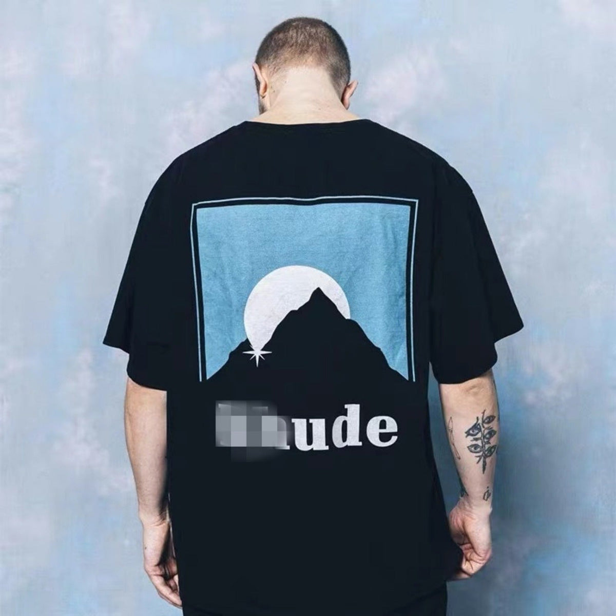 Rhude T-shirt Classic Sunset Theme Printed Short Sleeve T-shirt