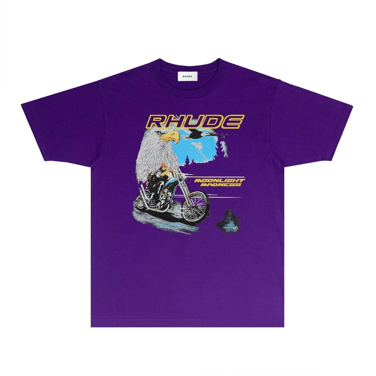 Rhude T-shirts Printed Trendy Pure Cotton